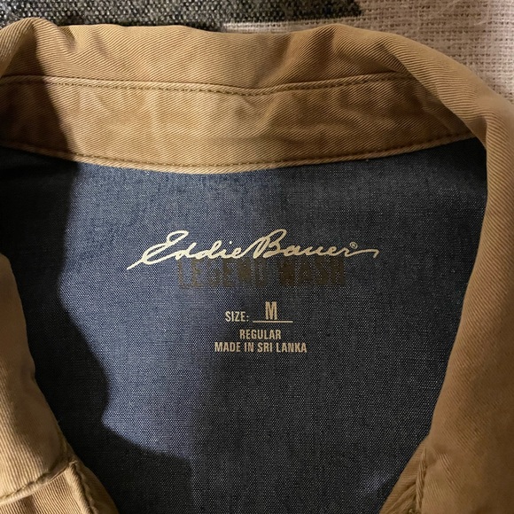 Eddie Bauer Cotton Barn Jacket - Wo Medium - Utility Field Coat - Tan/Camel - Picture 2 of 5